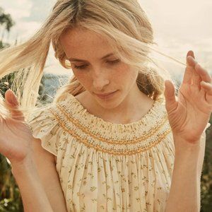 Doen Lovisa Nightgown in Golden Sweetpea